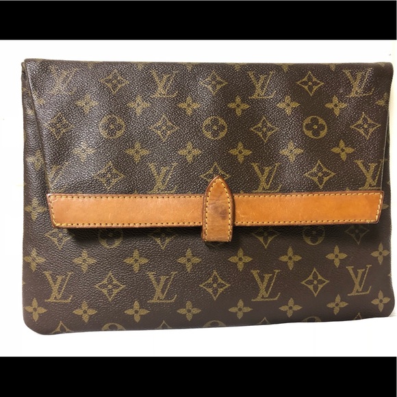 Louis Vuitton Monogram Canvas Pliante Clutch RARE - Picture 2 of 8